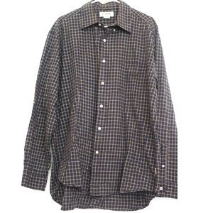 J Crew Shirt Mens Large Navy Blue Long Sleeve Button Down Cotton